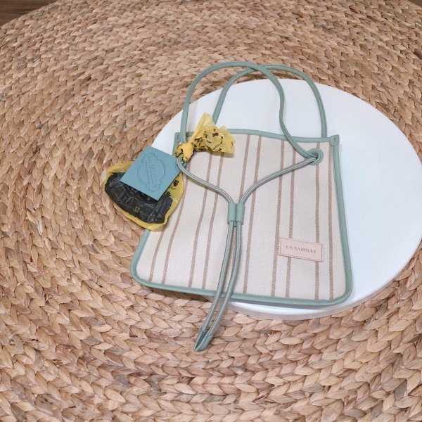 페오펫몰,라파미유 강아지산책가방 펫사코슈_Mint-Beige