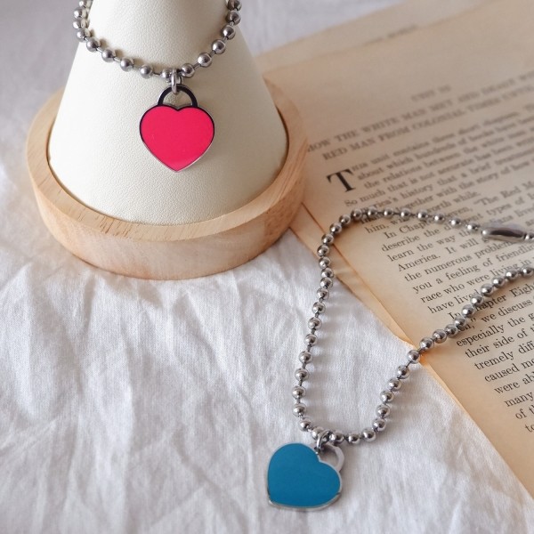 페오펫몰,[오늘출발]강아지 고양이 하트 써지컬 인식표 목걸이