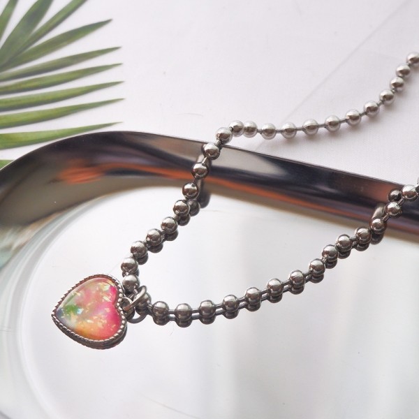 페오펫몰,[오늘출발]강아지 고양이 하트 써지컬 인식표 목걸이