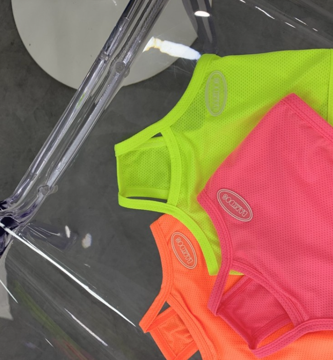 기능성 형광 쿨 크롭티 (M-6XL)