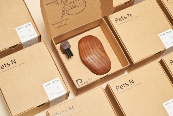 페오펫몰,펫츠엔 펫 버디브러쉬 강아지빗 고양이빗 반려견 사랑빗