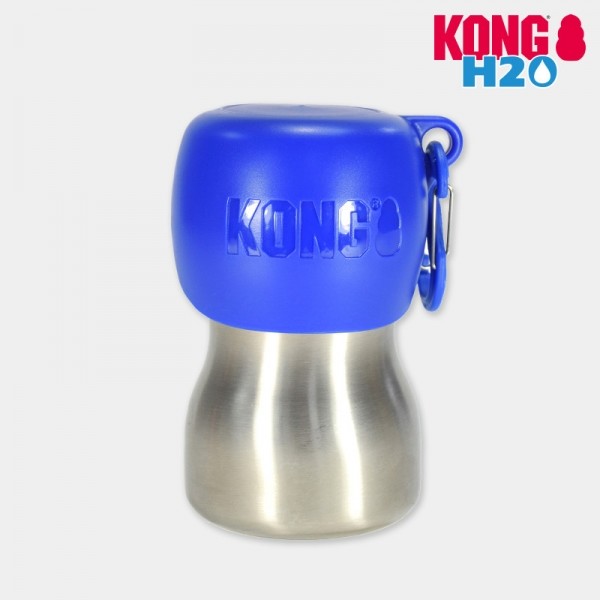 페오펫몰,콩 H2O 9온스 보틀 블루 280ml 스테인리스 휴대용 물병