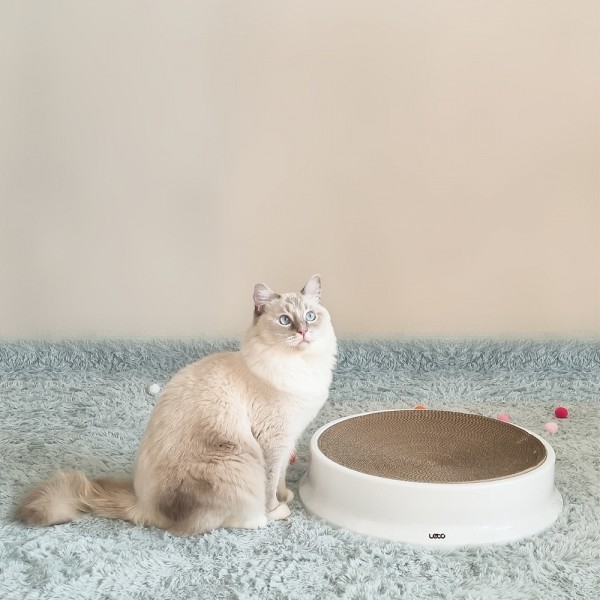 페오펫몰,레토 고양이 원형 스크래쳐 특대형 50cm LPS-CS02