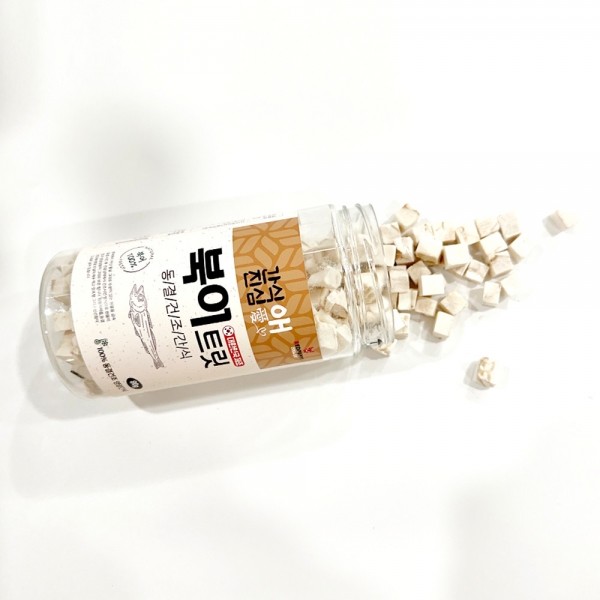 페오펫몰,개과천선 간식애진심 국내생산 동결 건조 애견 간식 황태채 70g