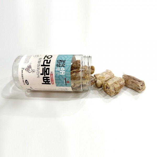 페오펫몰,개과천선 간식애진심 국내생산 동결 건조 애견 간식 통명태 슬라이스 80g