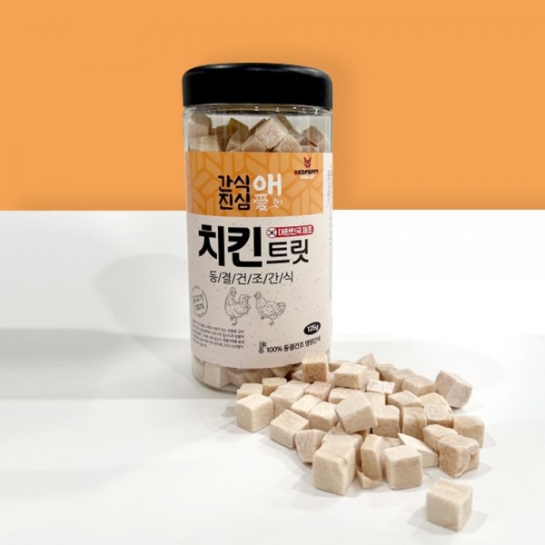 페오펫몰,개과천선 간식애진심 국내생산 동결 건조 애견 간식 통명태 슬라이스 80g
