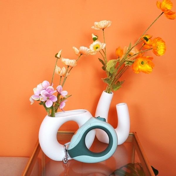 페오펫몰,개과천선 강아지 LED 물방울 자동 리드줄 3M