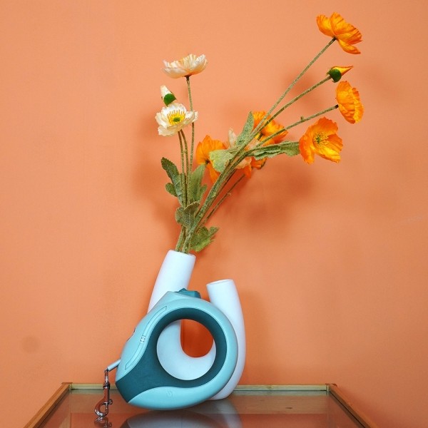 페오펫몰,개과천선 강아지 LED 물방울 자동 리드줄 3M