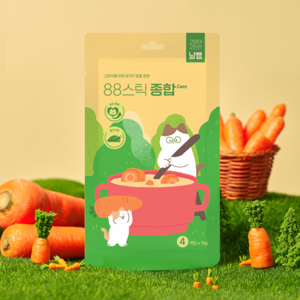 페오펫몰,[꽃길특가][핏펫]냥쌤 슈퍼푸드 고양이 츄르 88스틱 10개묶음 대용량 8종 택 1