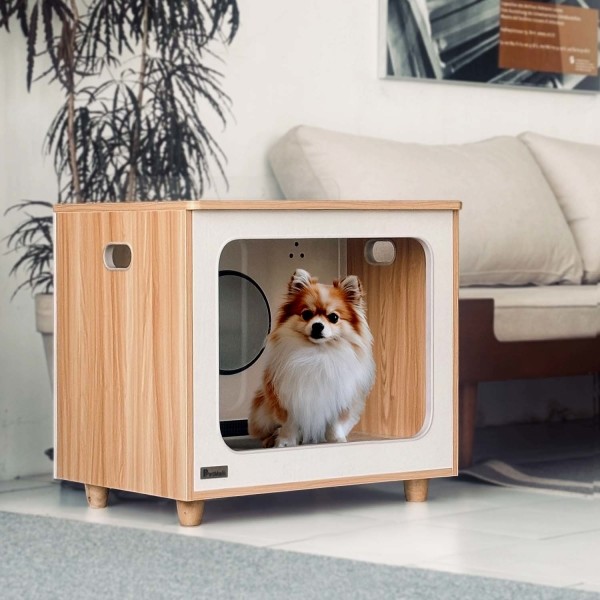 PetMalii M5 우드 강아지 고양이 펫드라이룸