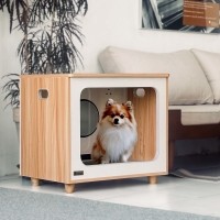 PetMalii M5 우드 강아지 고양이 펫드라이룸