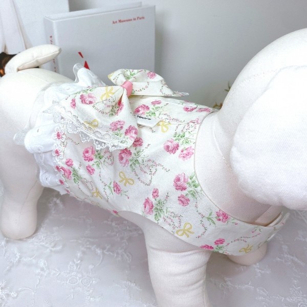 페오펫몰,[댕썸머특가]플로피이얼스,꽃놀이 하네스,강아지여름옷,강아지하네스,애견의류