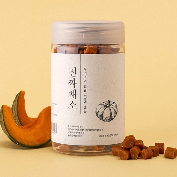 페오펫몰,[페오펫페어] 진짜채소 단호박&유산균 180g