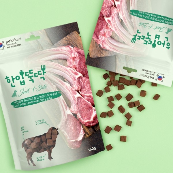 페오펫몰,[펫토리아] 한입뚝딱 프리미엄 쫄깃 져키 큐브 강아지 육포 150g 5개