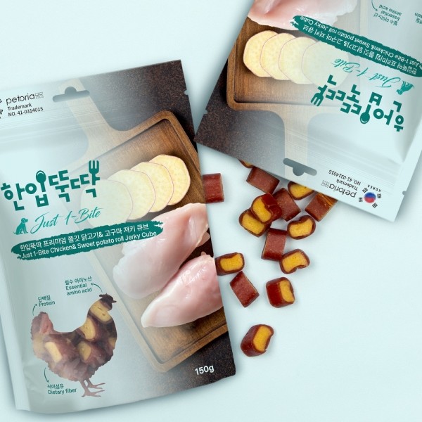 페오펫몰,[펫토리아] 한입뚝딱 프리미엄 쫄깃 져키 큐브 강아지 육포 150g 5개