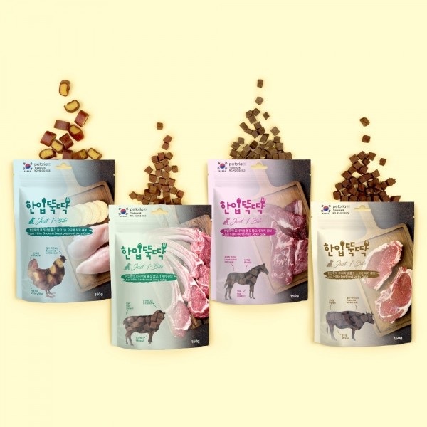 페오펫몰,[펫토리아] 한입뚝딱 프리미엄 쫄깃 져키 큐브 강아지 육포 150g 5개