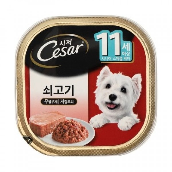 페오펫몰,시저 11세 이상 쇠고기 100g [최저가]