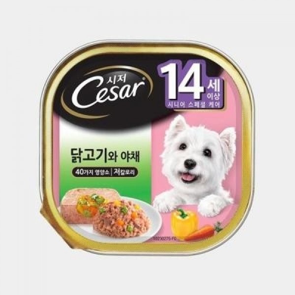 페오펫몰,시저 14세 이상 닭고기,현미와 야채 100g [최저가]