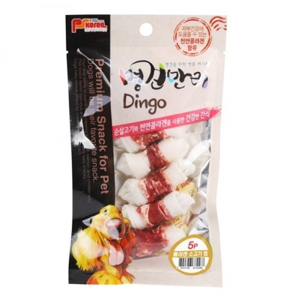 페오펫몰,[페오펫페어] 명견만리 강아지 딩고껌 소고기 5p