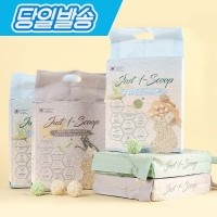[펫토리아] 한삽뚝딱 고양이 가는입자 고운입자 두부모래 8L x 6개 (무향/바닐라/녹차)