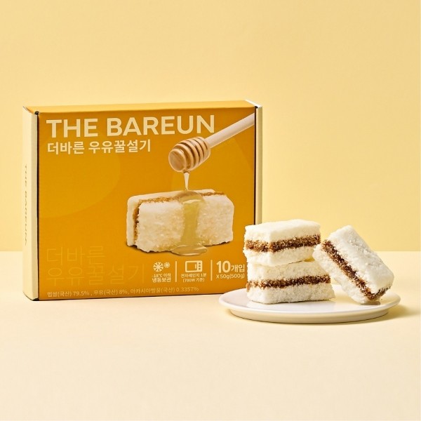 페오펫몰,[더바른떡][새해특가] 우유꿀설기 500g 개별포장