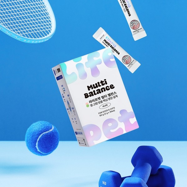 페오펫몰,[라이프펫][꽃길특가] 강아지 고양이 종합영양제 멀티밸런스 시니어 노견 비타민 30포
