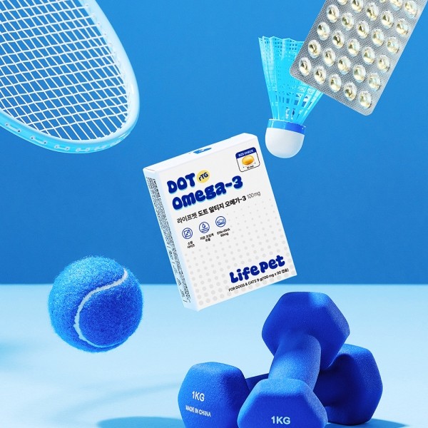 페오펫몰,[라이프펫][꽃길특가] 강아지 고양이 도트 알티지 오메가3 100mg 90캡슐