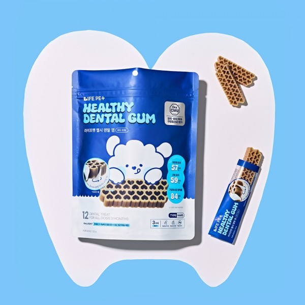 페오펫몰,[라이프펫][꽃길특가] 강아지 헬시 덴탈껌 하드타입 120g 구강유산균 치석제거 개껌