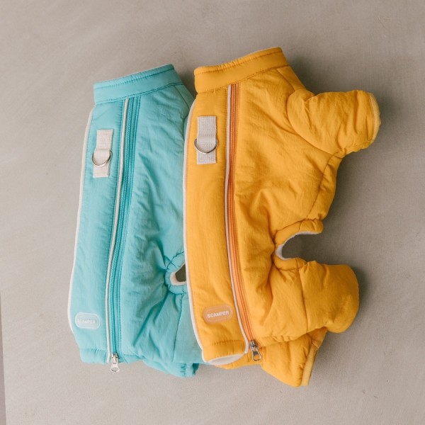 페오펫몰,스캠퍼 이지 핏 올인원 패딩[블루]