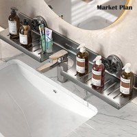 마켓플랜 무타공 다용도 U자형 물빠짐 선반 60cm