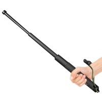 마켓플랜 스틸 호신용 삼단봉 막대기 블랙