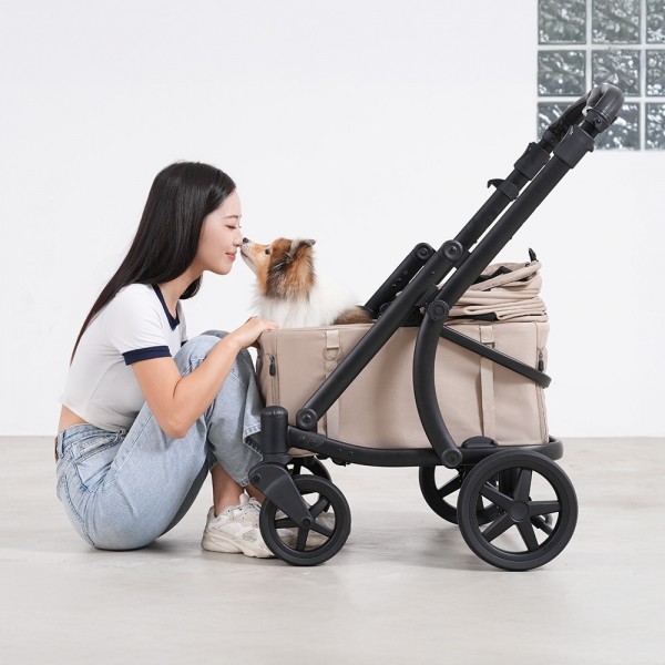 페오펫몰,[폼포라펫][꽃길특가] 모두 웨건 강아지유모차 펫웨건 2color (사은품증정)