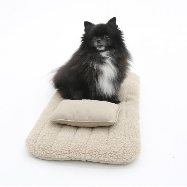 페오펫몰,폼포라펫 뽀글이 라이너 세트 펫웨건 애견 강아지 유모차 개모차 겨울용 쿠션 방석