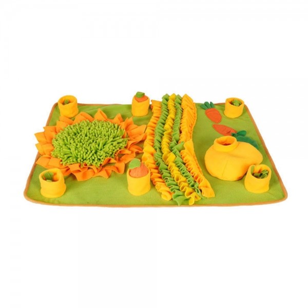 페오펫몰,[꽃길특가]크레용펫 강아지 노즈워크 매트 장난감 당근밭 후각놀이