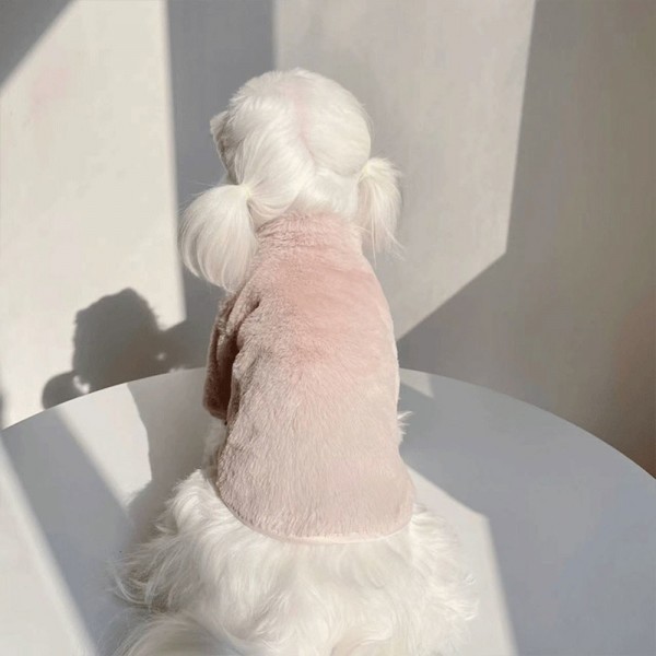 페오펫몰,[꽃길특가]크레용펫 폭닥 파스텔 보아털 강아지 겨울옷 후리스 2color