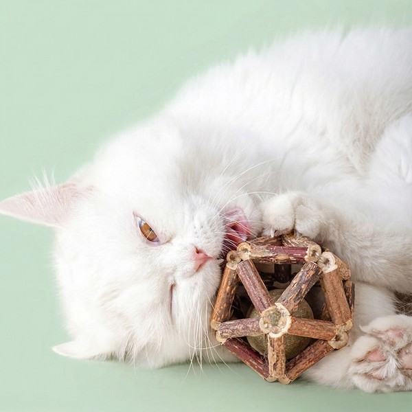 페오펫몰,[꽃길특가]크레용펫 캣닢 쏙 마따따비 둥지볼 7.5cm