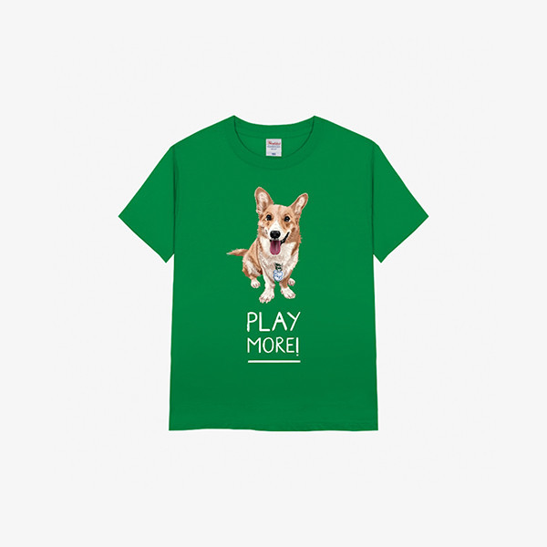 페오펫몰,[엔젤드로잉] 반려동물 강아지 고양이 사진 그림 커스텀 주문제작 키즈 17수 반팔티