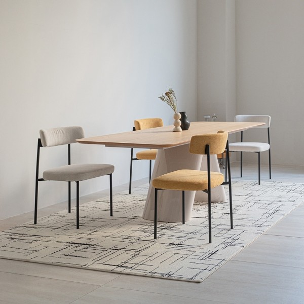 페오펫몰,[헨지디자인] 씨엘 라운드 패브릭 체어 식탁의자