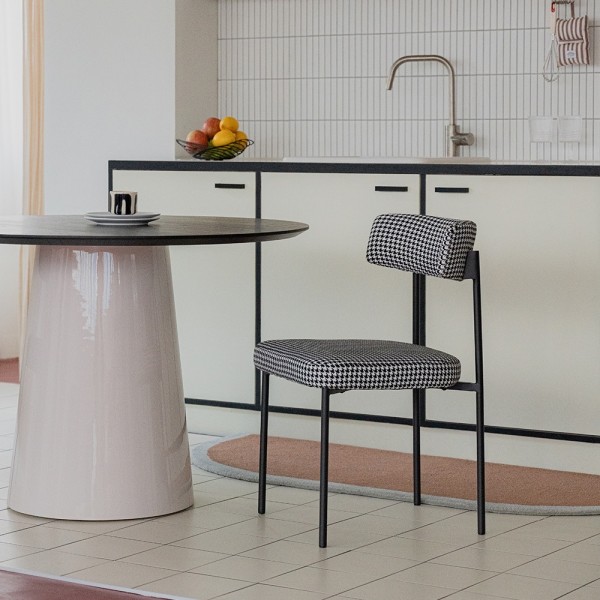 페오펫몰,[헨지디자인] 씨엘 라운드 패브릭 체어 식탁의자