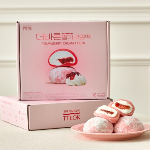 페오펫몰,[더바른떡][새해특가] 딸기크림떡 360g 개별포장