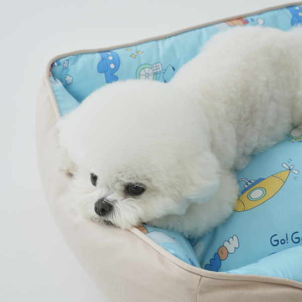 페오펫몰,[펫앤마마][새해특가] 강아지 방석 쿠션 카툰 3종 (그린/그레이/베이지) M~XL