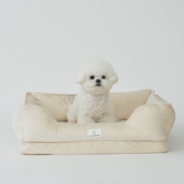 [펜앤마마][새해특가] 강아지 방석 쿠션 사각 3종 (그레이/베이지/핑크) M~XL