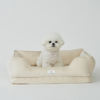 [펜앤마마][새해특가] 강아지 방석 쿠션 사각 3종 (그레이/베이지/핑크) M~XL