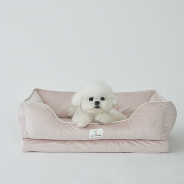 페오펫몰,[펜앤마마][새해특가] 강아지 방석 쿠션 사각 3종 (그레이/베이지/핑크) M~XL