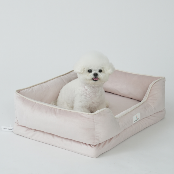 페오펫몰,[펜앤마마][새해특가] 강아지 방석 쿠션 사각 3종 (그레이/베이지/핑크) M~XL
