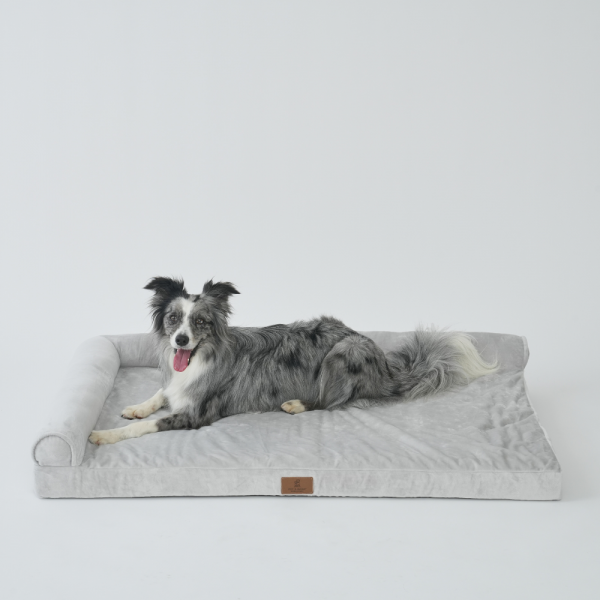 [펫앤마마][새해특가] 대형견 강아지 방석 L자형 쿠션 03 2종 (그레이/진그레이) L~2XL