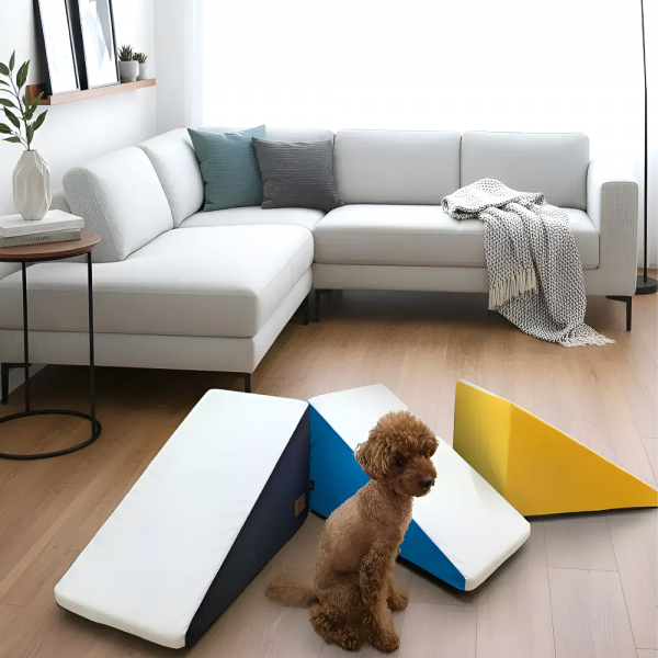 [스윗테일][꽃길특가] 핸드메이드 강아지계단 논슬립 베이직 펫 슬라이드스텝[반려동물]