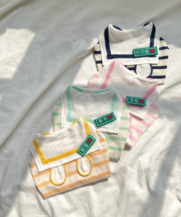 페오펫몰,찰리롤리 조이 베어 세일러 커플룩 단가라 나시 강아지 티셔츠 견주 여름 귀여운