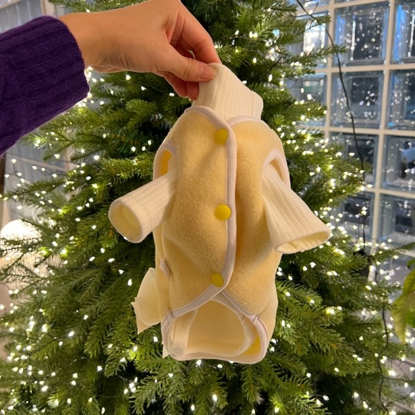 페오펫몰,보리밥 파스텔 후리스 조끼 강아지 옷