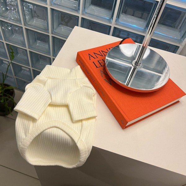 페오펫몰,보리밥 크림 쫀쫀 골지 반목폴라 티셔츠